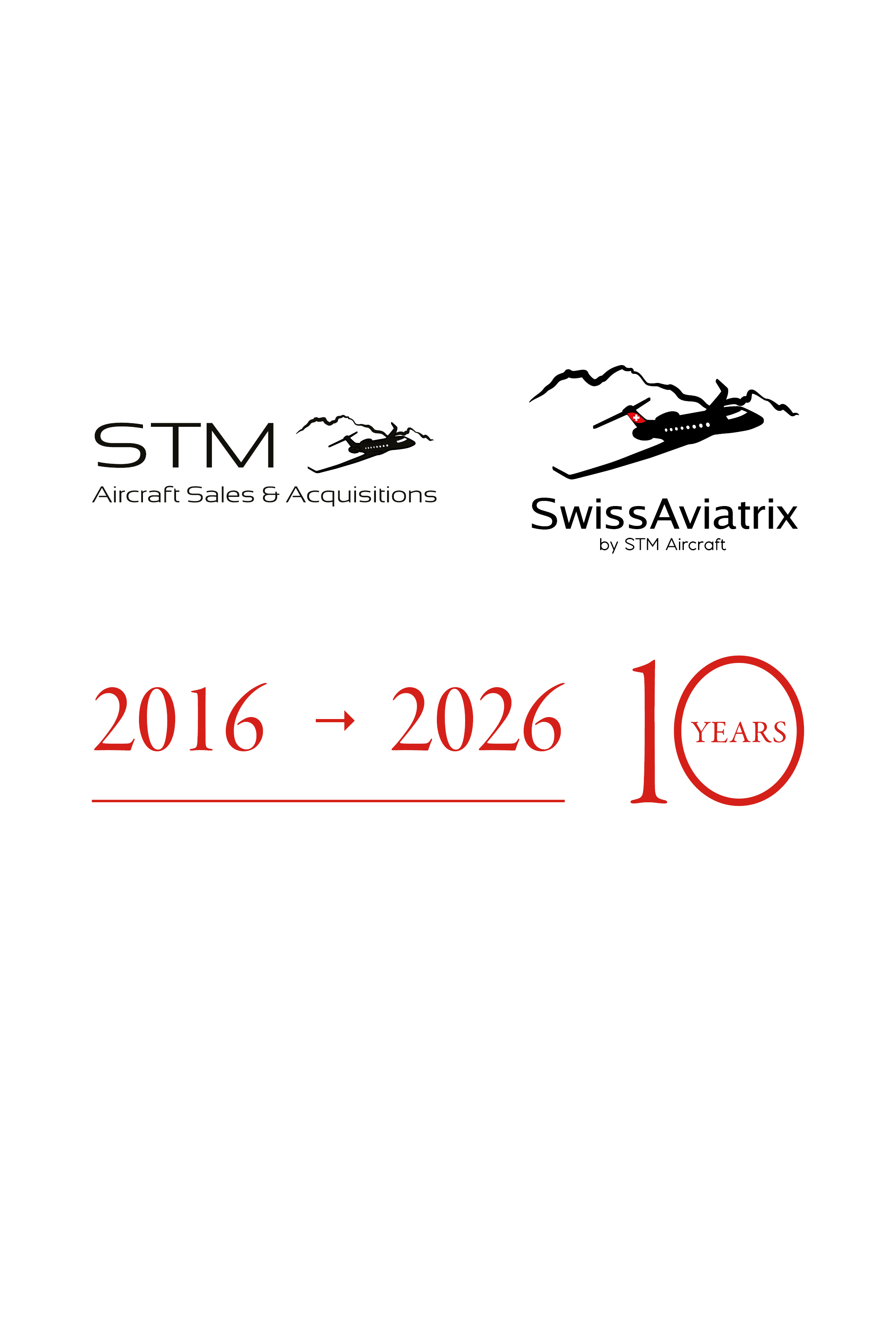 STM Aircraft 2016 to 2026 ten year anniversary